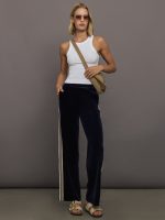 Monaco Freya Wide Leg Pant - Navy - Image 3