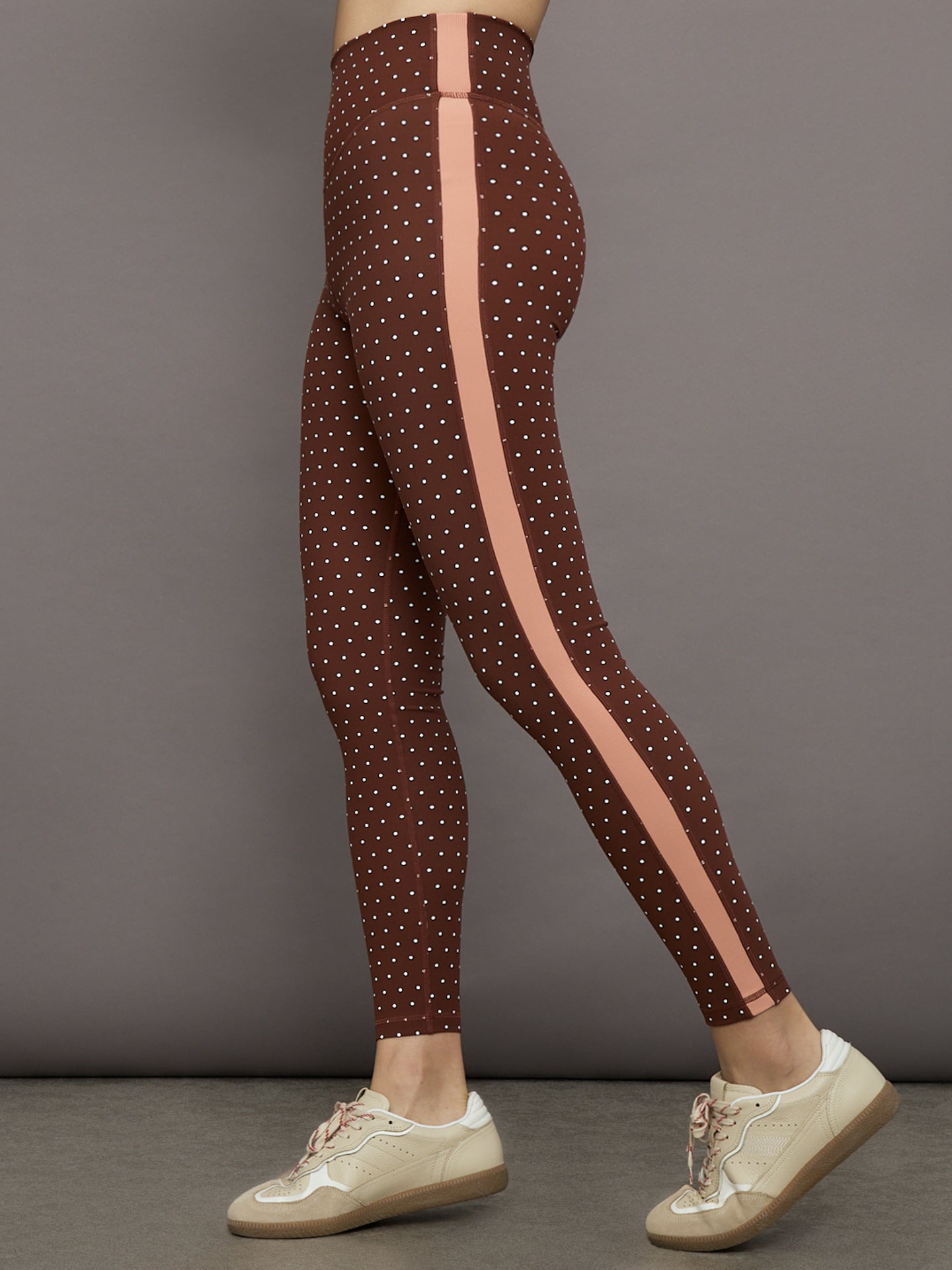 THEU-USW424057-REDREDDRK-Maho-25in-High-Rise-Midi-Pant-color-Polka-Dots_1955-Edit Maho 25in High Rise Midi Pant - Polka Dots - Image 1