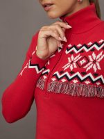 Keystone Blanche Half Zip - Red - Image 7