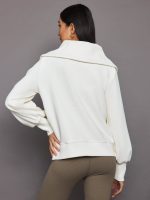 Vine Half Zip - Ivory - Image 5