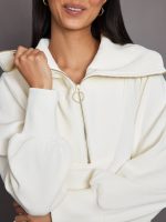 Vine Half Zip - Ivory - Image 3