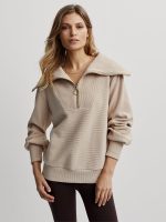 VINE HALF ZIP - CEMENT - Image 3