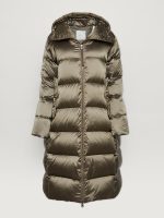 Payton Puffer Coat - Brushed Olive Metallic