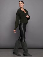 Carmen Knit - Dark Olive - Image 6