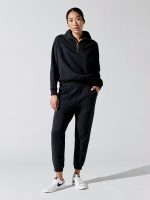 Miller Half Zip Sweatshirt - Black Marl - Image 3