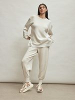 Charter Sweatshirt - Ivory Marl - Image 3
