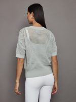 Calle Knit Top - Mirage Grey - Image 4