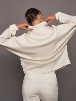 ASHBURY ZIP THROUGH - IVORY MARL - Image 4