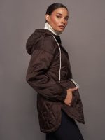 Caitlin Quilt Jacket - Coffee Bean - Image 3