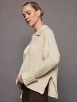 Amelia Half Zip Knit - Birch - Image 3