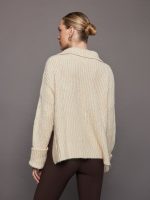 Amelia Half Zip Knit - Birch - Image 4