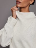 Modena Longline Sweat - Ivory Marl - Image 5