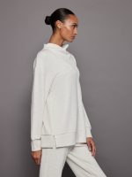 Modena Longline Sweat - Ivory Marl - Image 3