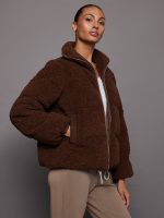 Wilkins Sherpa Puffer Jacket - Chestnut - Image 3