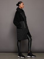 Walsh Quilt Sherpa Coat - Black - Image 3