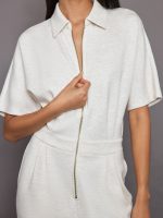 Corrine Jumpsuit - Ivory Marl - Image 3