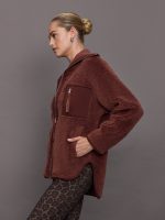 Myla Zip Through Jacket - Hot Chocolate (red) - Image 4