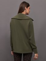 Raleigh Zip Through Sweat - Olive Night - Image 5