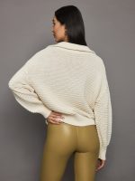 Tara Half Zip Knit - Whitecap Grey - Image 5