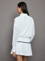 Aurora Half Zip Knit - White - Image 6