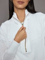 Aurora Half Zip Knit - White - Image 3