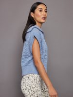 Mila Half Zip Knit - Ashley Blue - Image 4