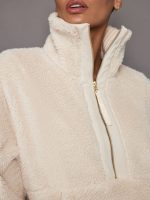 Posey Sherpa Jacket - Sandshell - Image 3