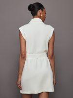Rosannah Zip Dress - Egret - Image 5