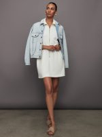 Rosannah Zip Dress - Egret - Image 3