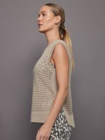 Darin Longline Knit Tank - Cashmere Stone - Image 4