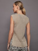 Darin Longline Knit Tank - Cashmere Stone - Image 5