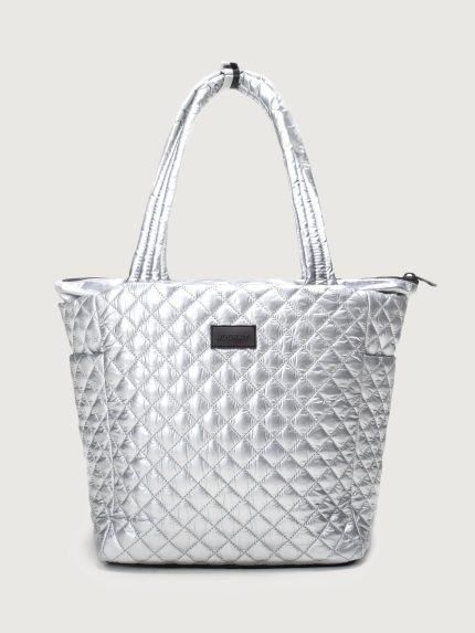 Naomi Tote Quilted - Quilted Silver