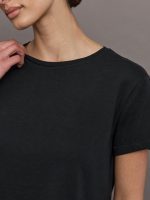 Bowery Boxy Weekend Cotton Tee - Black - Image 9