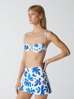 Tube Skirt - Off White Multi Matisse Leaves - Image 6