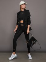 NET LINES LEGGINGS - BLACK - Image 6