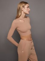 WARM UP TOP LONG SLEEVES - ALMOND - Image 3
