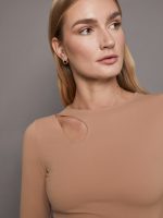 WARM UP TOP LONG SLEEVES - ALMOND - Image 5