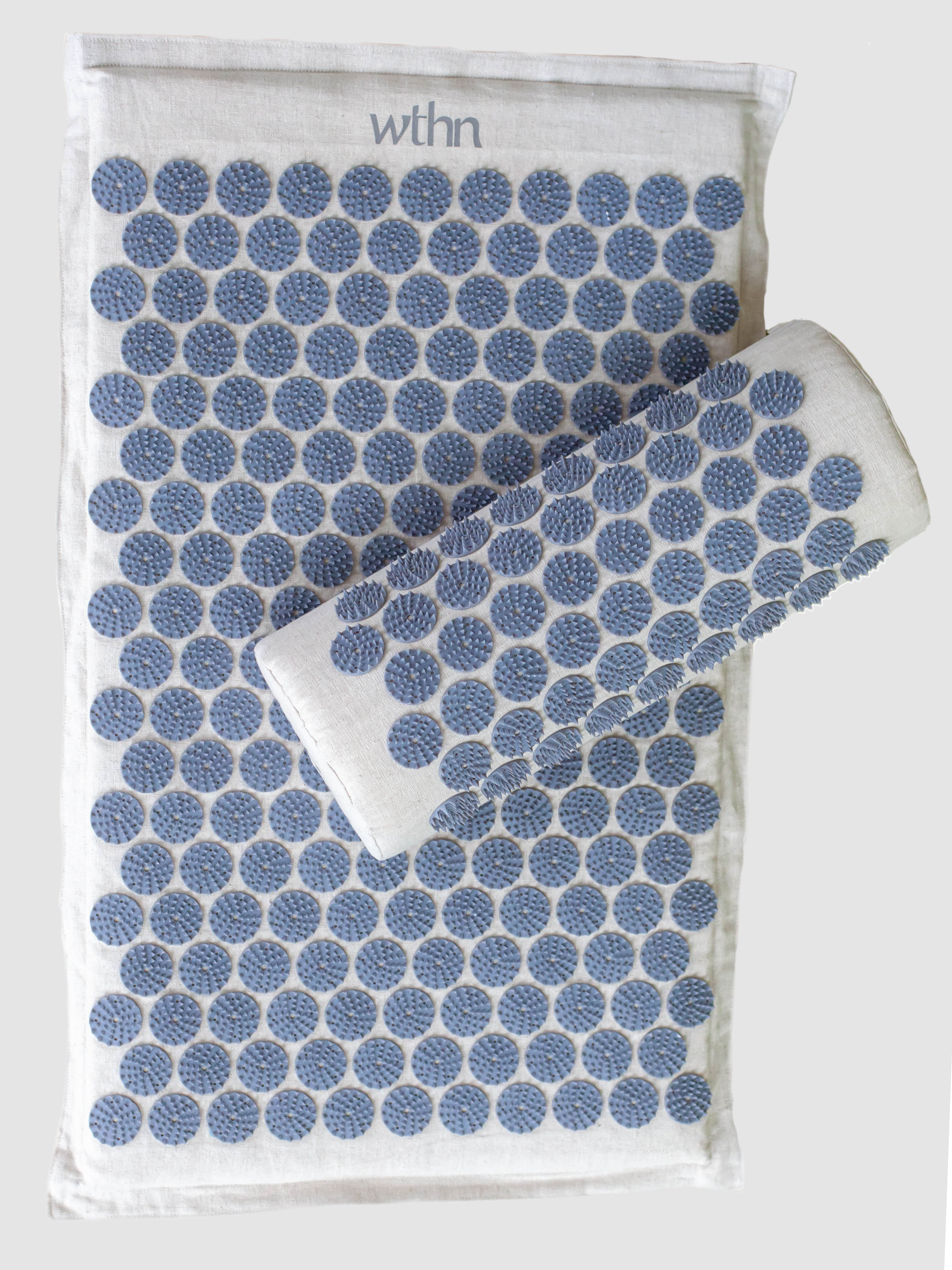 WTHN-ACUM005O_SW-PRNTCOL-22SM-AcupressureMat_NewVersion_-color-white-blue_a39277b8-cad6-475e-b4f3-1b7f6824bcc1 Acupressure Mat - White/Blue - Image 1