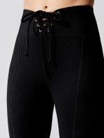 Ribbed Football Legging - Black - Image 4