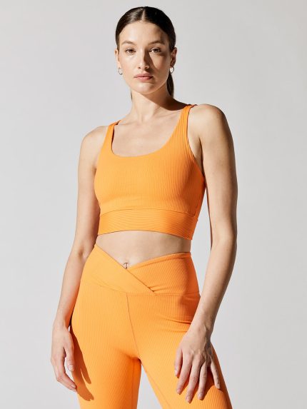 Ribbed Gym Bra - Sherbert