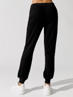 French Terry Slim Sweatpant - Black - Image 4