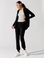 French Terry Slim Sweatpant - Black - Image 6