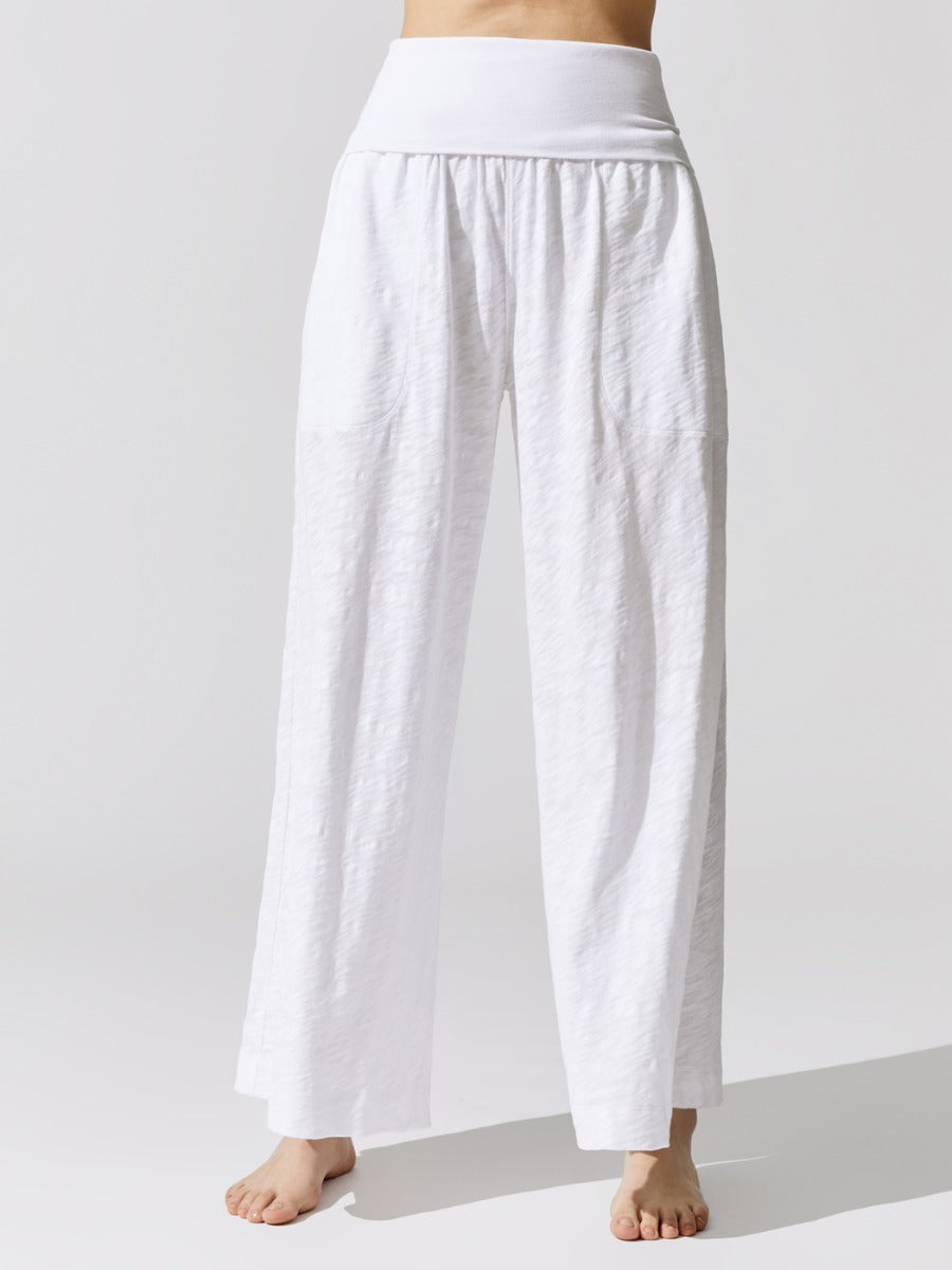 atm-aw3185fk-whiwhi-slub-jersey-wide-leg-fold-over-pant-white-5046_dca7f0fd-c2e1-44cf-9e73-8c51ba2b3eb3 Slub Jersey Wide Leg Fold Over Pant - White - Image 1