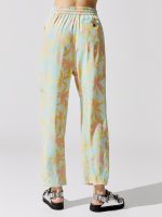 Palm Print Silk Charmueuse Pull-on Pant - Abstract Palm Print - Image 5