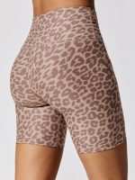 Spacedye Printed Biker Short - Chai Cocoa Brown Leopard - Image 6