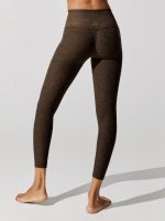 Spacedye Caught in the Midi High Waisted Legging - Chocolate Chip Espresso - Image 4