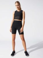 High Waisted Biker Short - Darkest Night - Image 3
