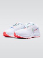Air Zoom Pegasus 37 Sneaker - White/Multi-Color-Bright Mango - Image 3