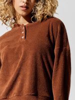 Terry Henley Sweatshirt - Peony - Image 13