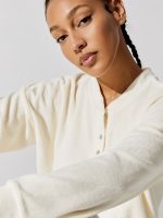 Terry Henley Sweatshirt - Peony - Image 7